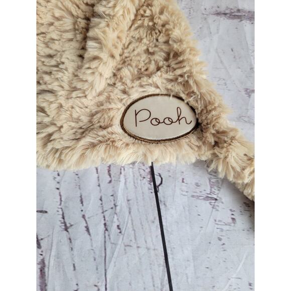 Disney Winnie The Pooh Story Lovey Plush Security Blanket Knotted Legs Flat 15" - Picture 9 of 9